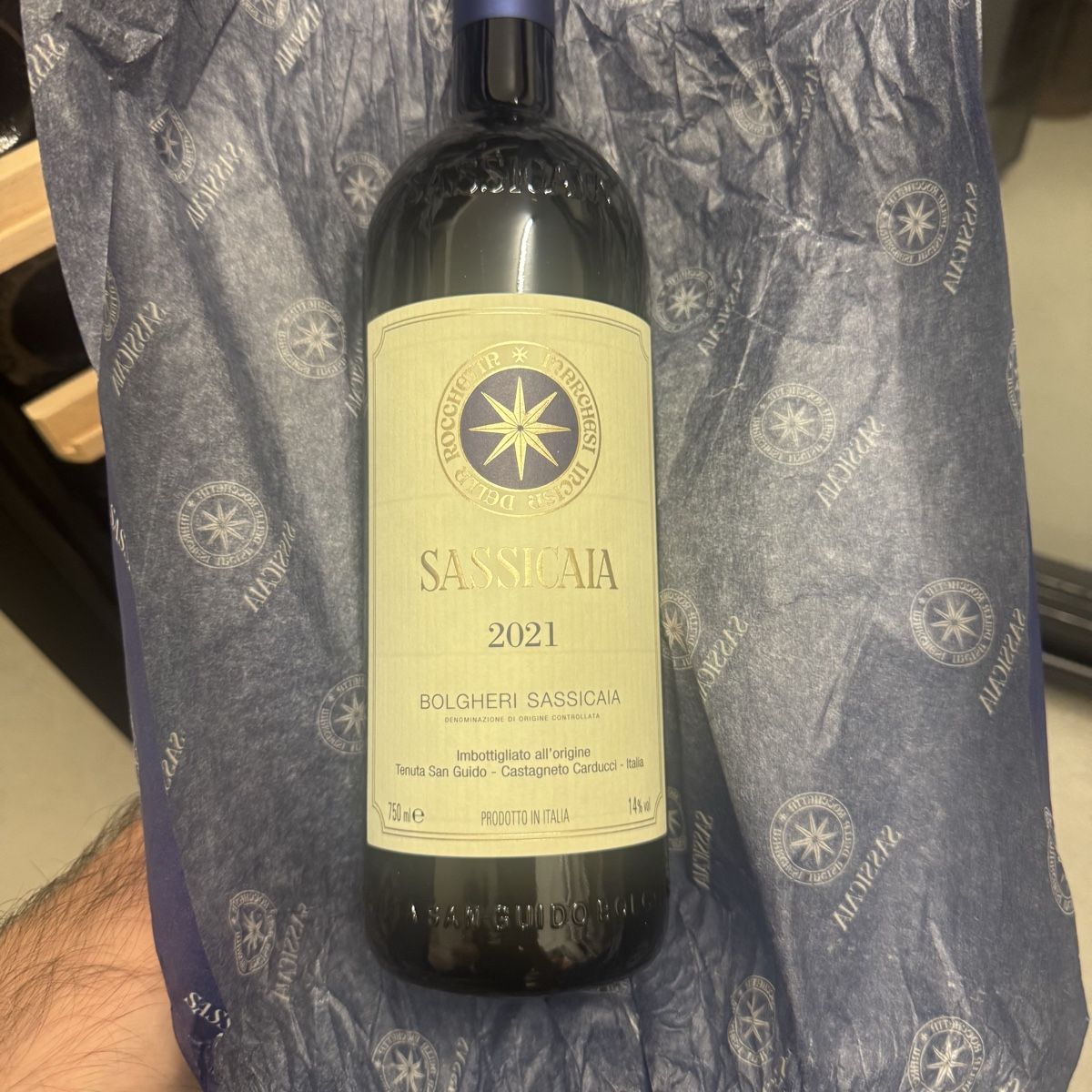 Sassicaia Vino: Sassicaia 2021  – Nuovo e nell'imballaggio originale da Pregassona venduto da AMSG 5