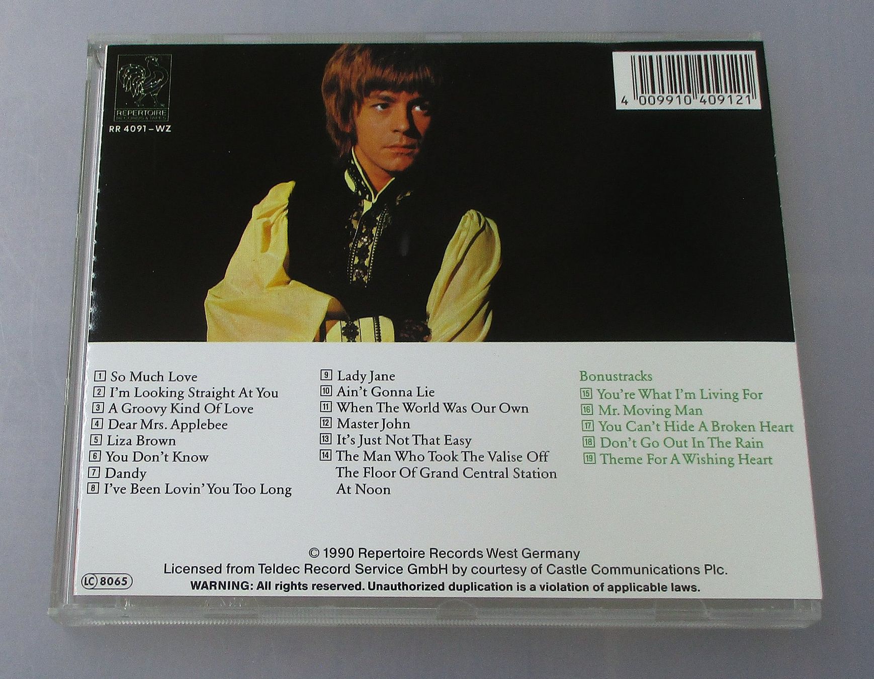 CDs: DAVID GARRICK - A Boy Called David + Bonustracks – Gebraucht aus Wattwil von Muriel11 1