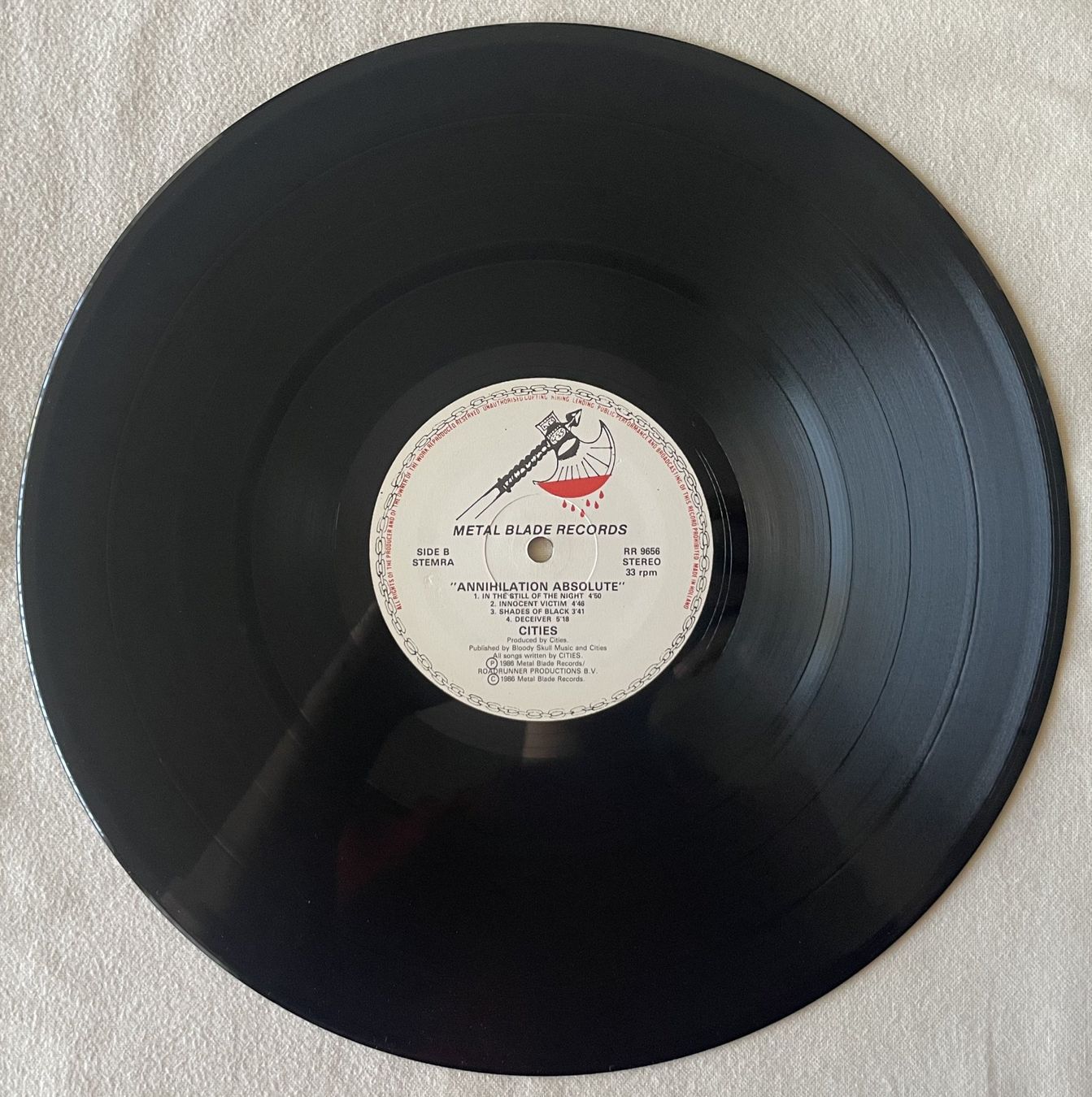 Schallplatten: Cities – Annihilation Absolute - LP - 1986 - First Press – Gebraucht aus Uster von Zardodel 3