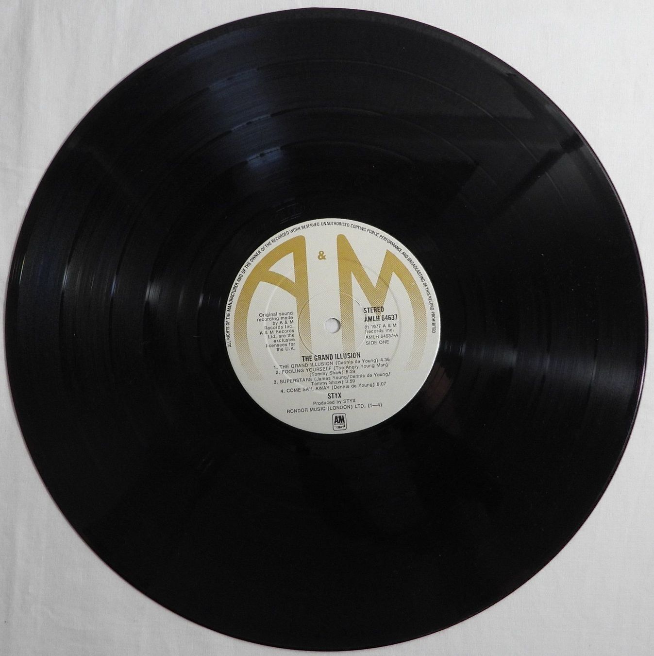 Dischi in vinile: STYX THE GRAND ILLUSION  LP 1977 – Usato da Dübendorf venduto da mar_85sd 4