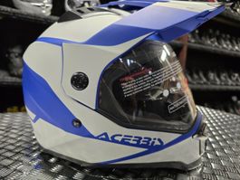 Casque Acerbis Offroad Reactive graffix gris/bleu mat