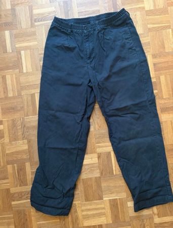 Still By Hand Japan relaxed navy pants