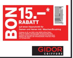 Gidor: Fr. 15.-- Rabatt Gutschein ( 30.06.26)