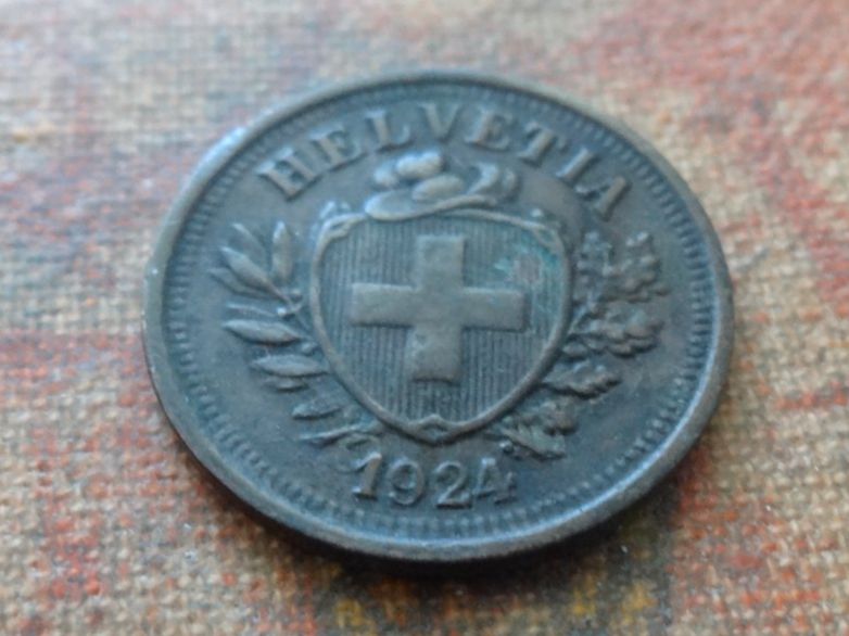 Tutti le monete: 1 Rp. 1924   (C) – Usato da Romanel-sur-Lausanne venduto da Swift13