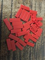 lego 63864 lot de 35 pièces Red Tile 1 x 3