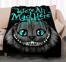 Neu! Alice Cheshire Cat Decke ca. 70 * 100cm