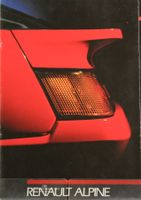 PROSPEKT  | RENAULT ALPINE V6 TURBO - D501 | AB 06.1987