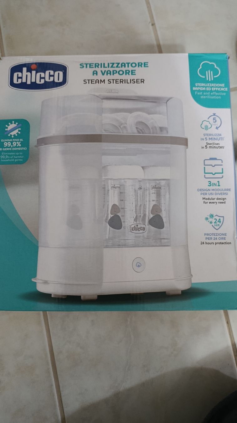Chicco Pasti del neonato: Chicco Steam Steriliser – Usato da Knonau venduto da acc_x8dk