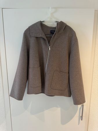 CAROLL PARIS Jacke mit Kapuze Groesse 38 Braun