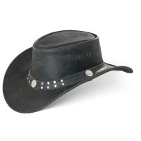 BLACK FOREST FOX BUFFALO BILL Cowboy Hut Vintage Black Gr. S