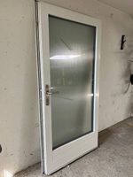 Türelement mit Glaseinsatz weiss gebraucht