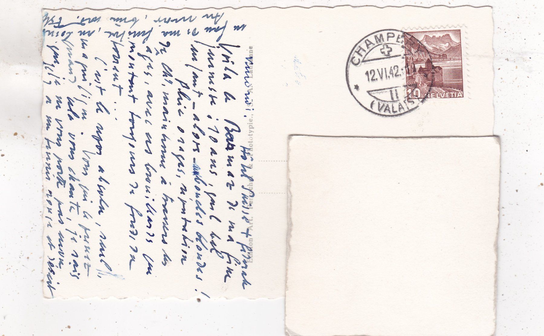 Cartes postales: Barmaz 1942 – D'occasion à Herisau par Lisegrat2008 1