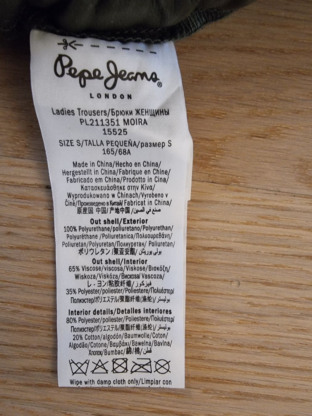 Pepe Jeans Pantaloni: PEPE JEANS HOSE GRÜN Kunstleder – Nuovo (secondo la descrizione) da Goldach venduto da Cooky2011 3