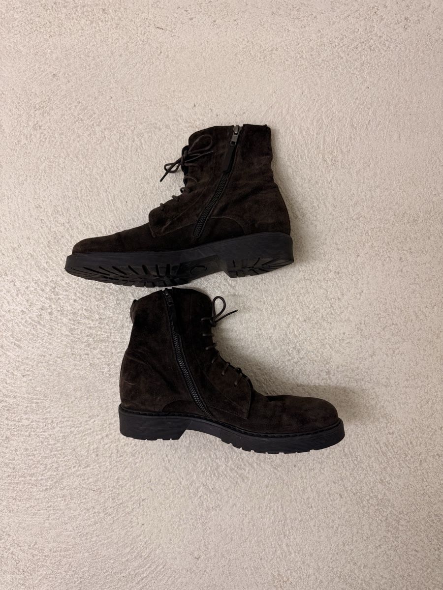 Damenschuhe: Wildleder Stiefeletten dunkelbraun Gr 40 – Gebraucht aus Allschwil von Frida015 1