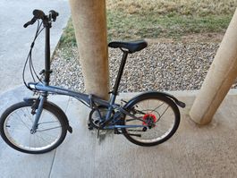 BTWIN VÉLO PLIANT FOLD 500 BLEU FONCE