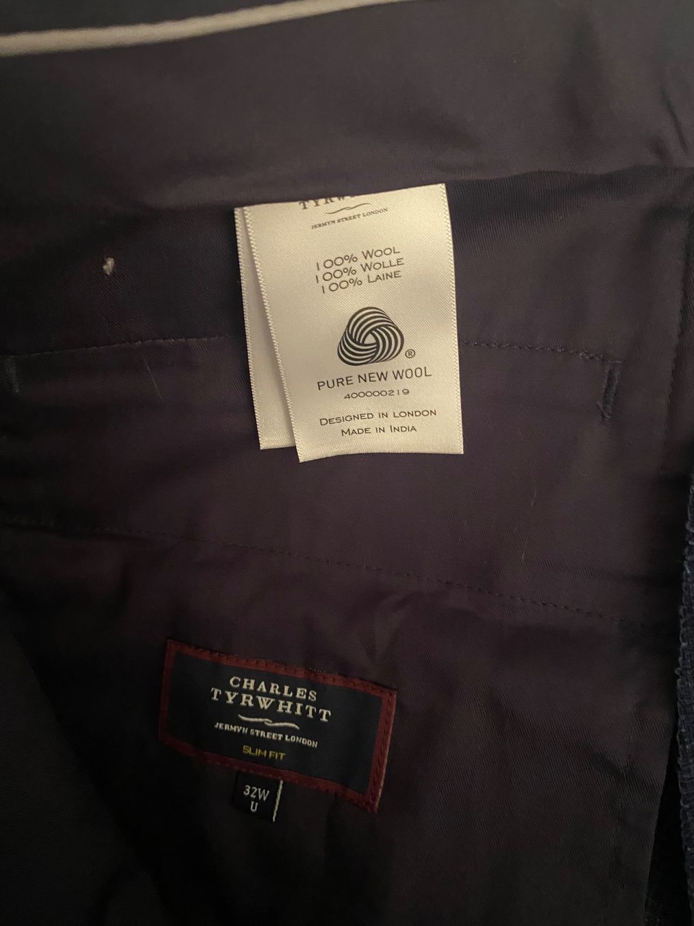 Hosen: Brand new, checkered dark blue TM Lewin suit trouser – Neu (gemäss Beschreibung) aus Zürich von mel_z6hd 1