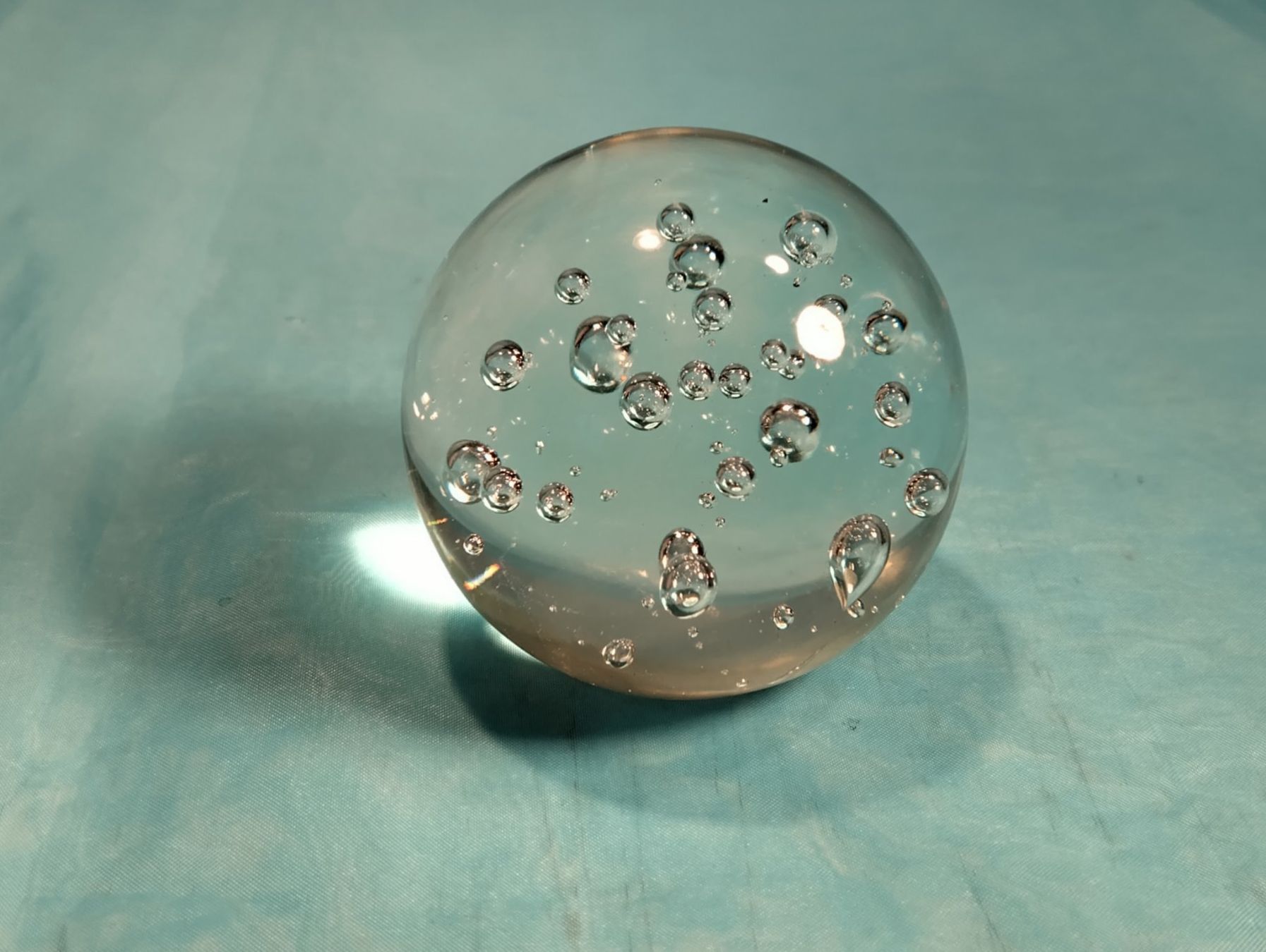 Figuren: Glaskugel mit verschiedenen Luftblasen, Paperweight – Neu (gemäss Beschreibung) aus Bellach von JingleCherry 1