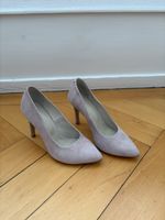 Powder color, size 36, heels 9 cm