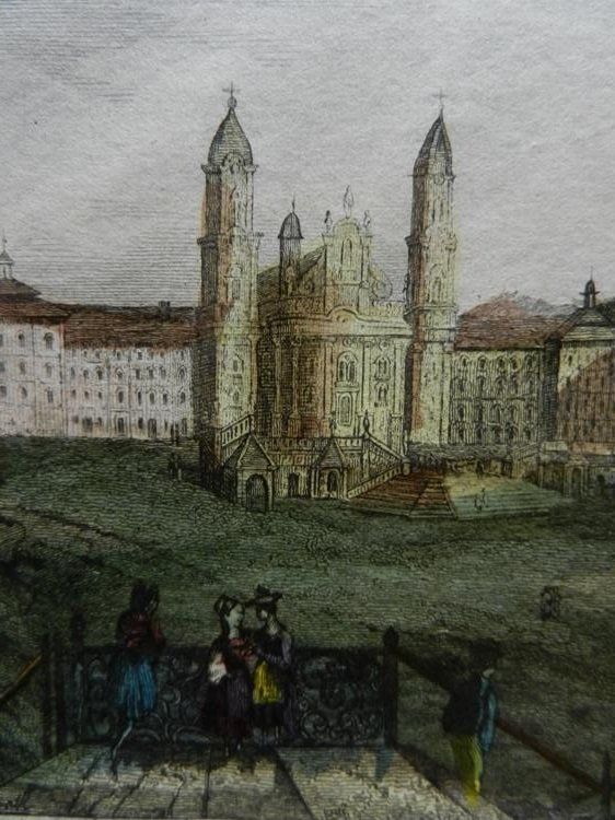 Incisioni: Einsiedeln Kloster koloriert – Usato da Risch venduto da Rischli15 4