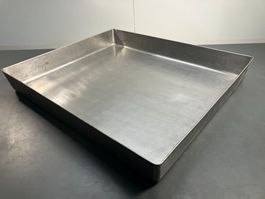 Edelstahl Wanne ca. 66 x 56 x 8.5cm H ab 1.-