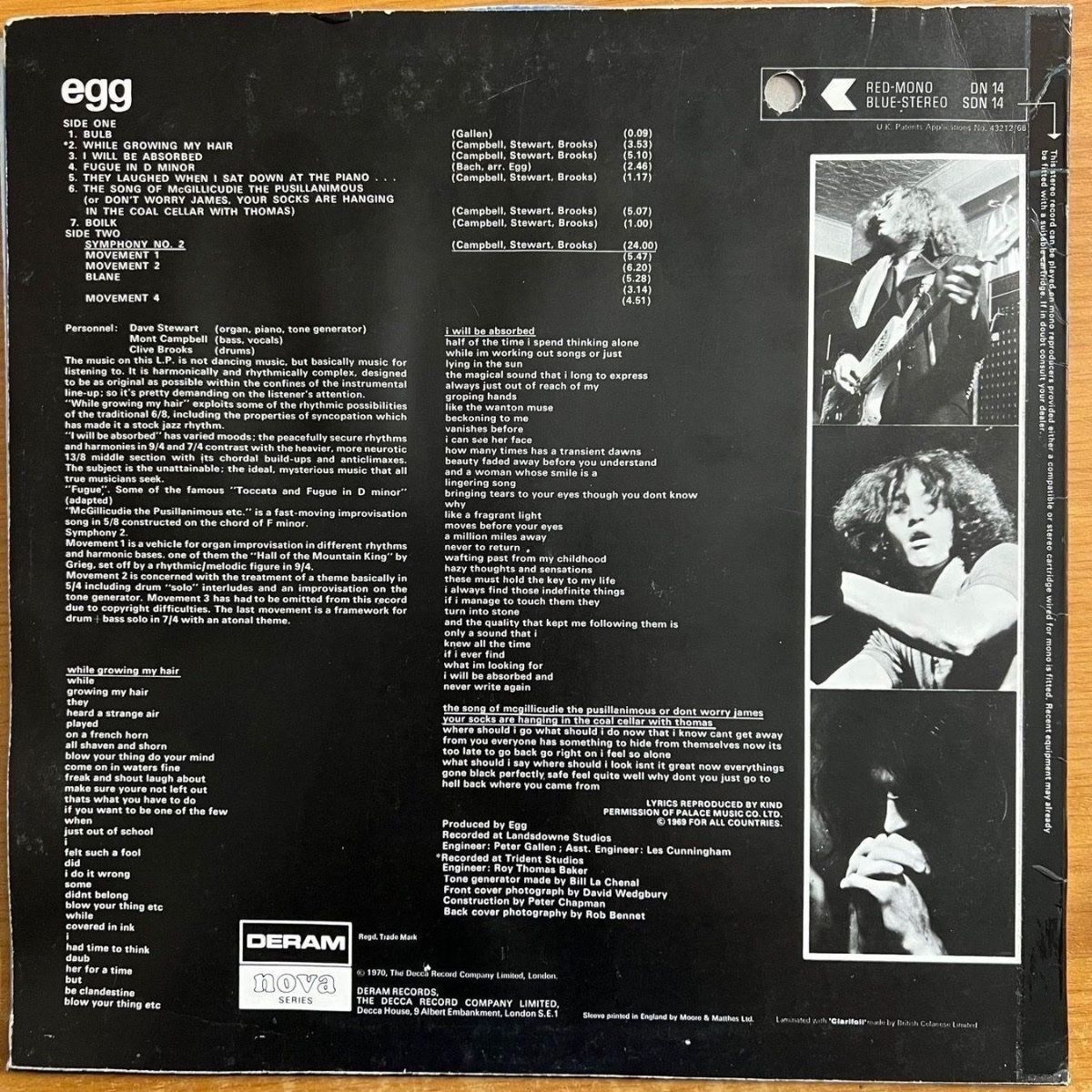 Schallplatten: Egg - Same / 1. UK-Press 1970 – Gebraucht aus Gais von soundcave57 1
