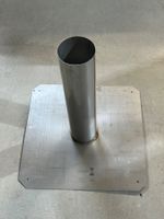 Edelstahl Einfassung Durchmesser 85 mm für Dunstrohr