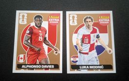 Panini Extra Sticker BRONZE🔥 2er Set Modric,Alphonso Davies