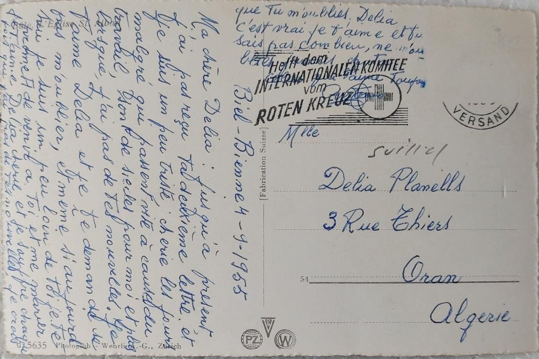 Cartoline postali: BASEL - Albankirchlein - 1955 – Usato da Delémont venduto da Domdom1 1