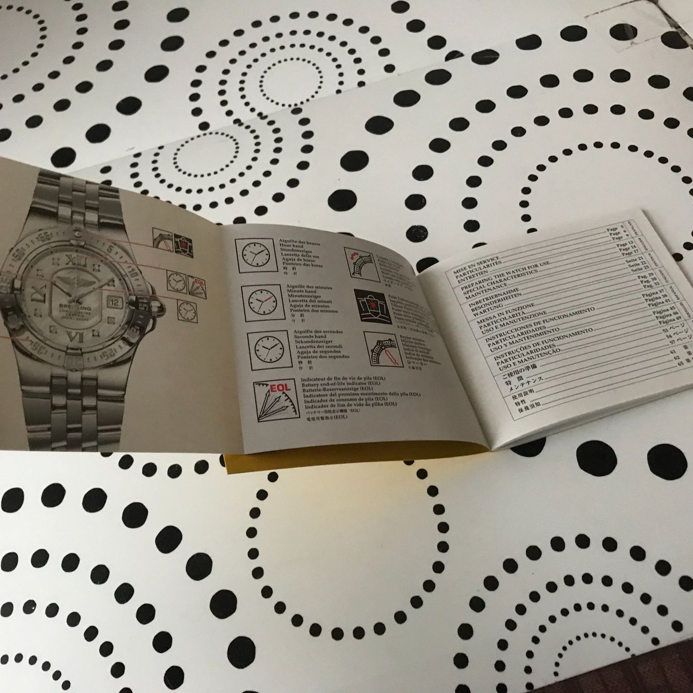 Breitling Documenti: BREITLING STARLINER - OPERATING INSTRUCTIONS !!! – Usato da Epalinges venduto da dream-watch 2