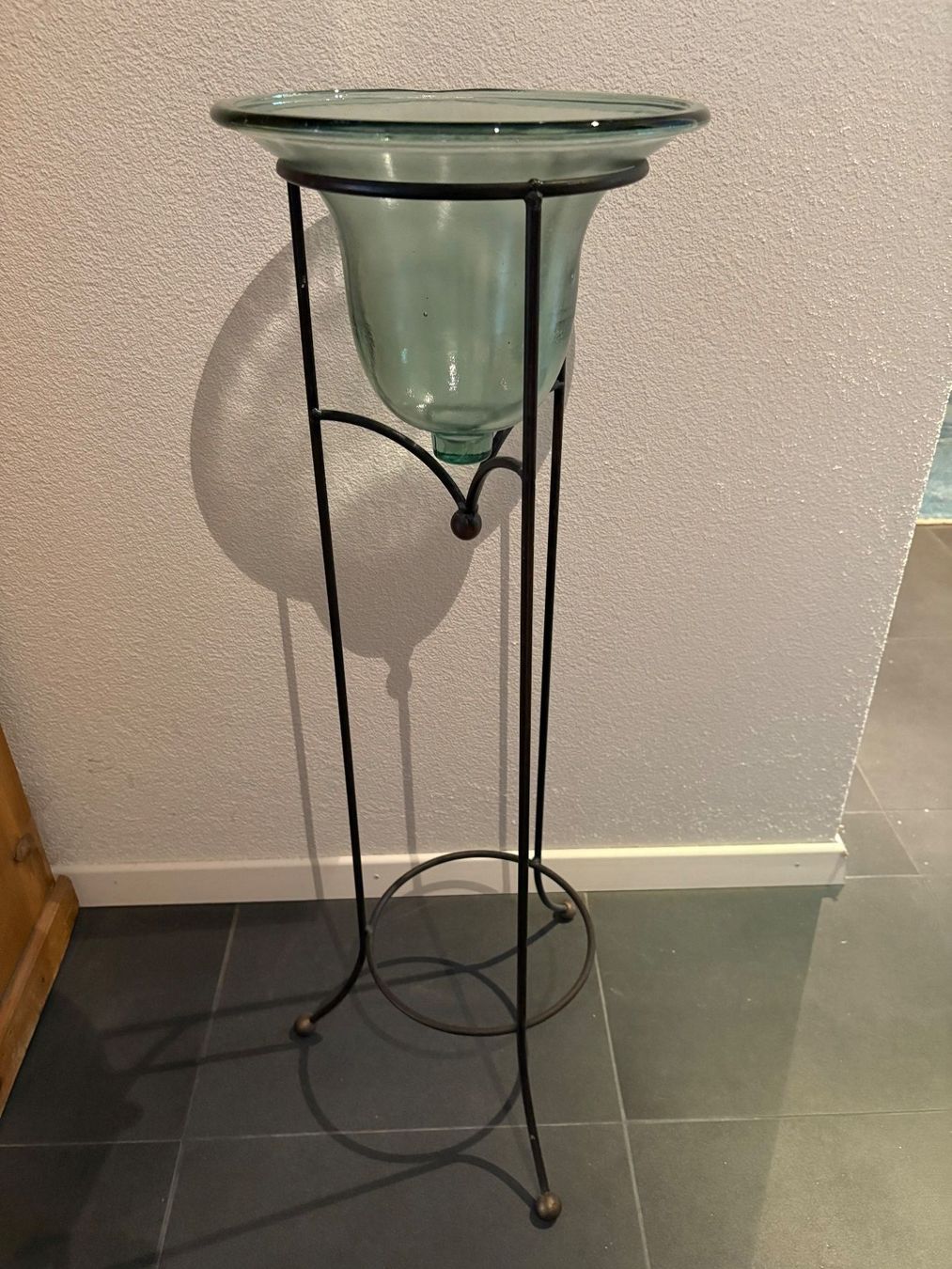 Vasi & Recipienti: Blumensäule / Pflanzensäule mit Glasvase – Usato da Bern venduto da _nik_01