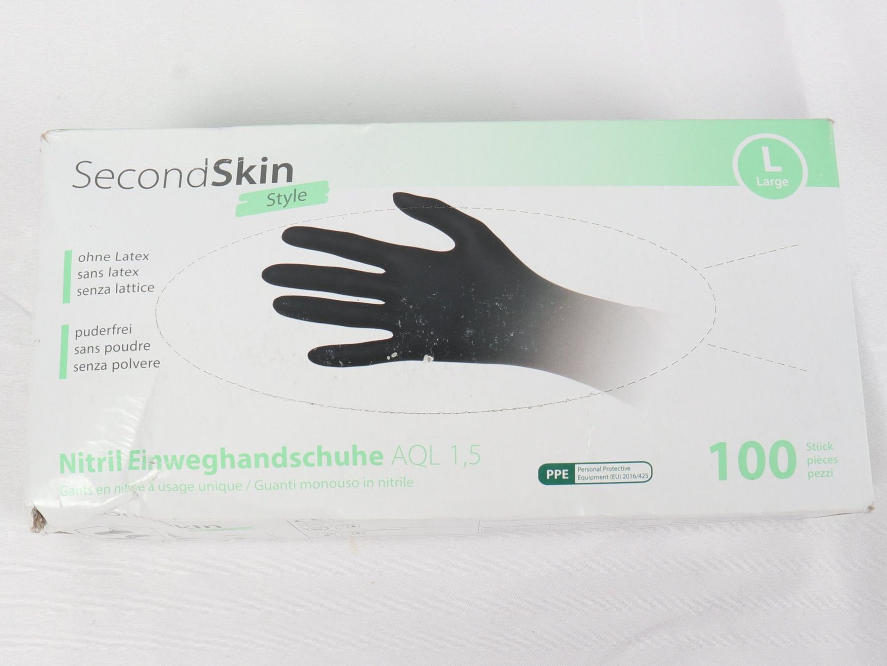Gants & mitaines : SECONDSKIN STYL Nitril Einweghandschuhe Large100ST – Neuf avec emballage d'origine à Steinen par Restwert_Steinen
