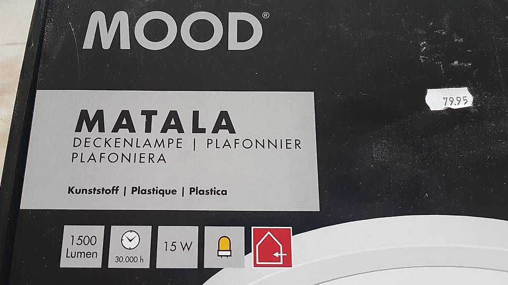 Lampadari & plafoniere: Mood Matala Deckenlampe 15W – Usato da Dällikon venduto da Martisw7
