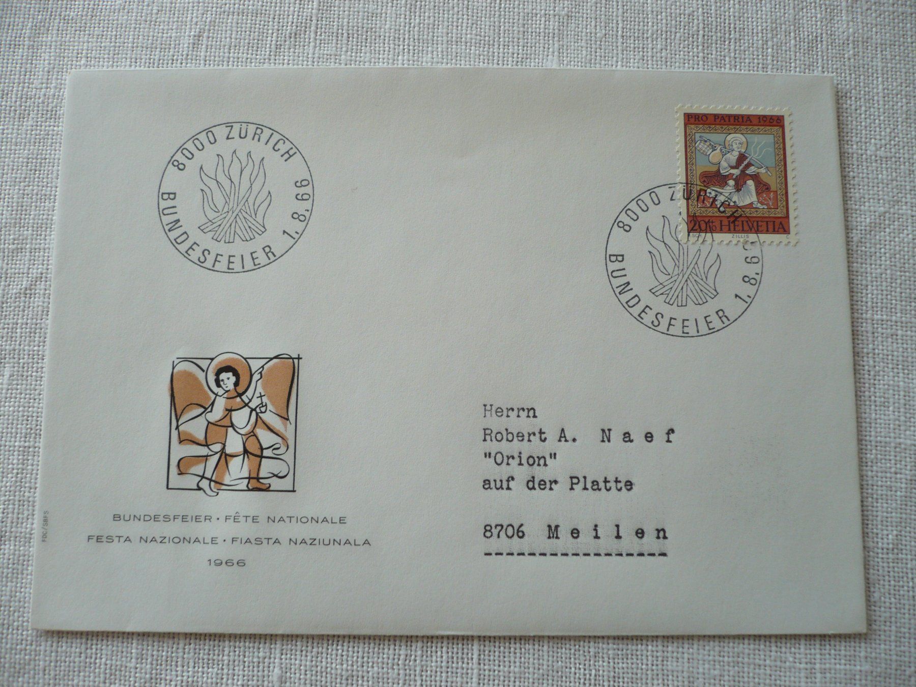 Tutti i francobolli: 1966 Bundesfeier Zürich – Usato da Zürich venduto da saltandpepper008