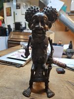 Afrikanische Bronze / Messing Guss Figur einzigartig (S)