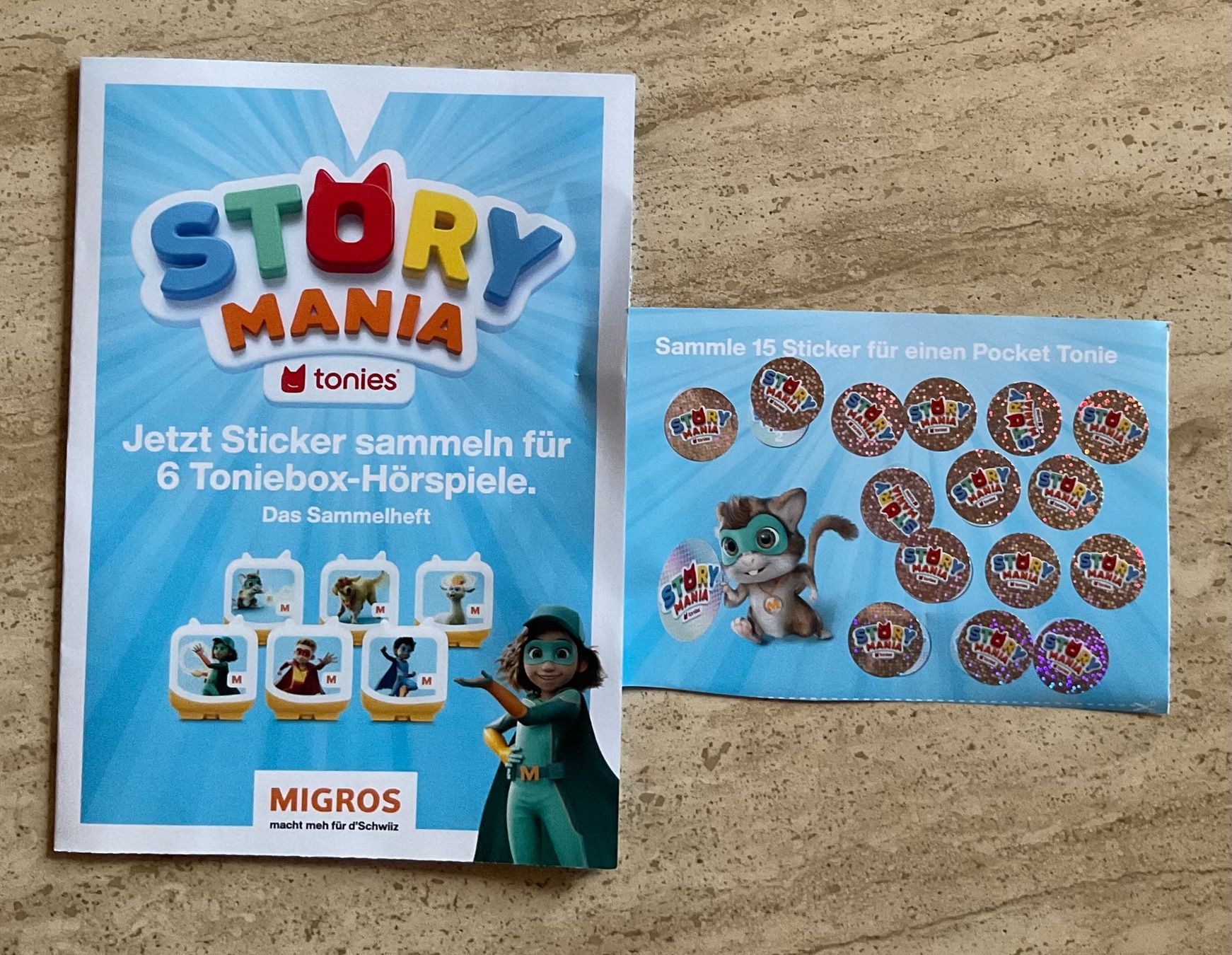 Migros Raccolte di bollini & punti: Story Mania Sticker – Nuovo e nell'imballaggio originale da Möhlin venduto da Mimi1919