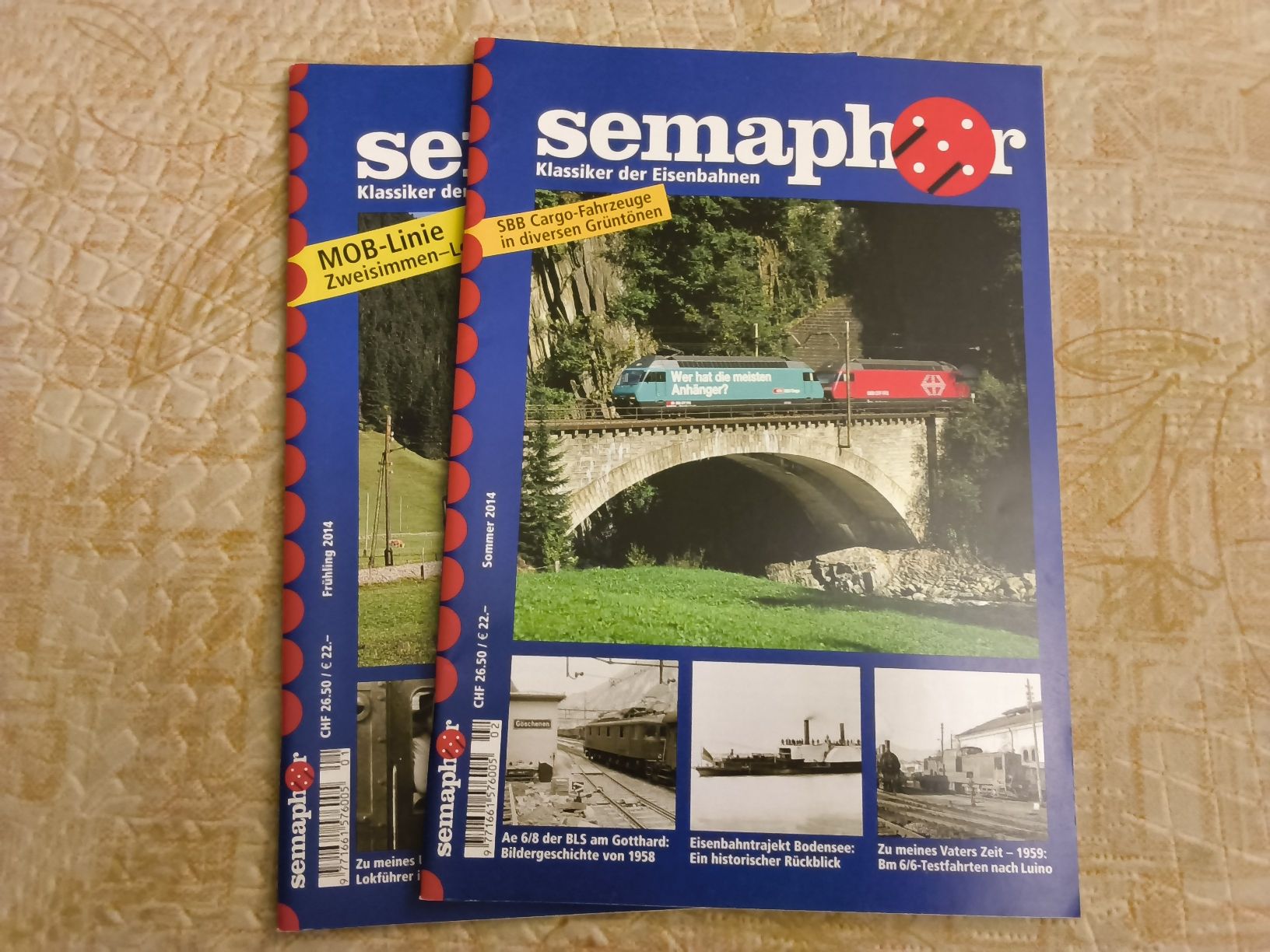Riviste & Magazine: 2er Set Eisenbahn-Hefte Semaphor 2014 Frühling/Sommer – Usato da Hallau venduto da histoiremerveilleuse 1