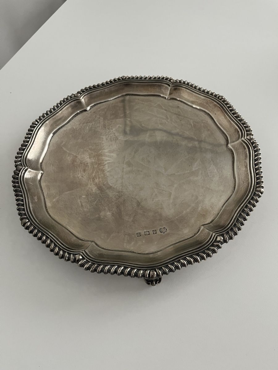 Piatti di portata: 1914 Elkington & co Sterling Silbertablett 925 – Usato da Lachen SZ venduto da ratata 1
