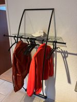 Garderobenständer Metall mit Glasablage
