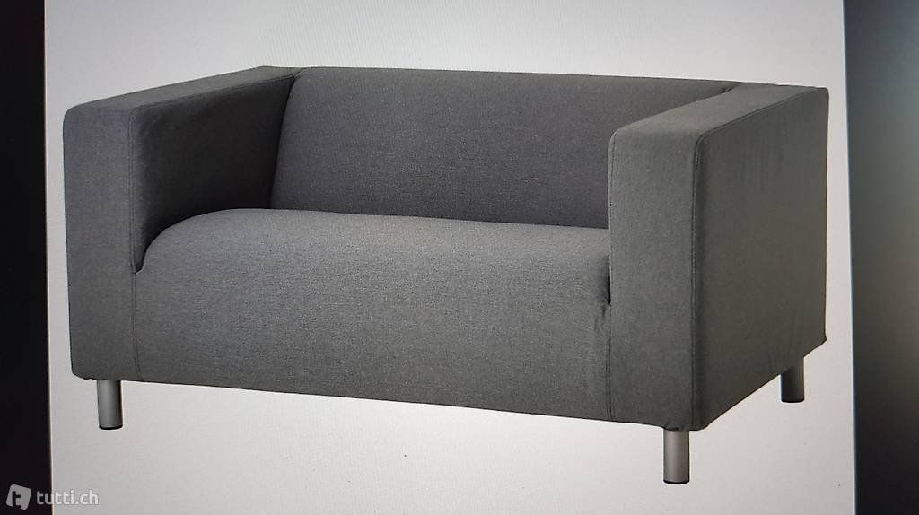 Ikea Sofas: Sofa neuwertig Ikea Klippan mit neuem Bezug grau – Gebraucht aus Zetzwil von Graffityshop