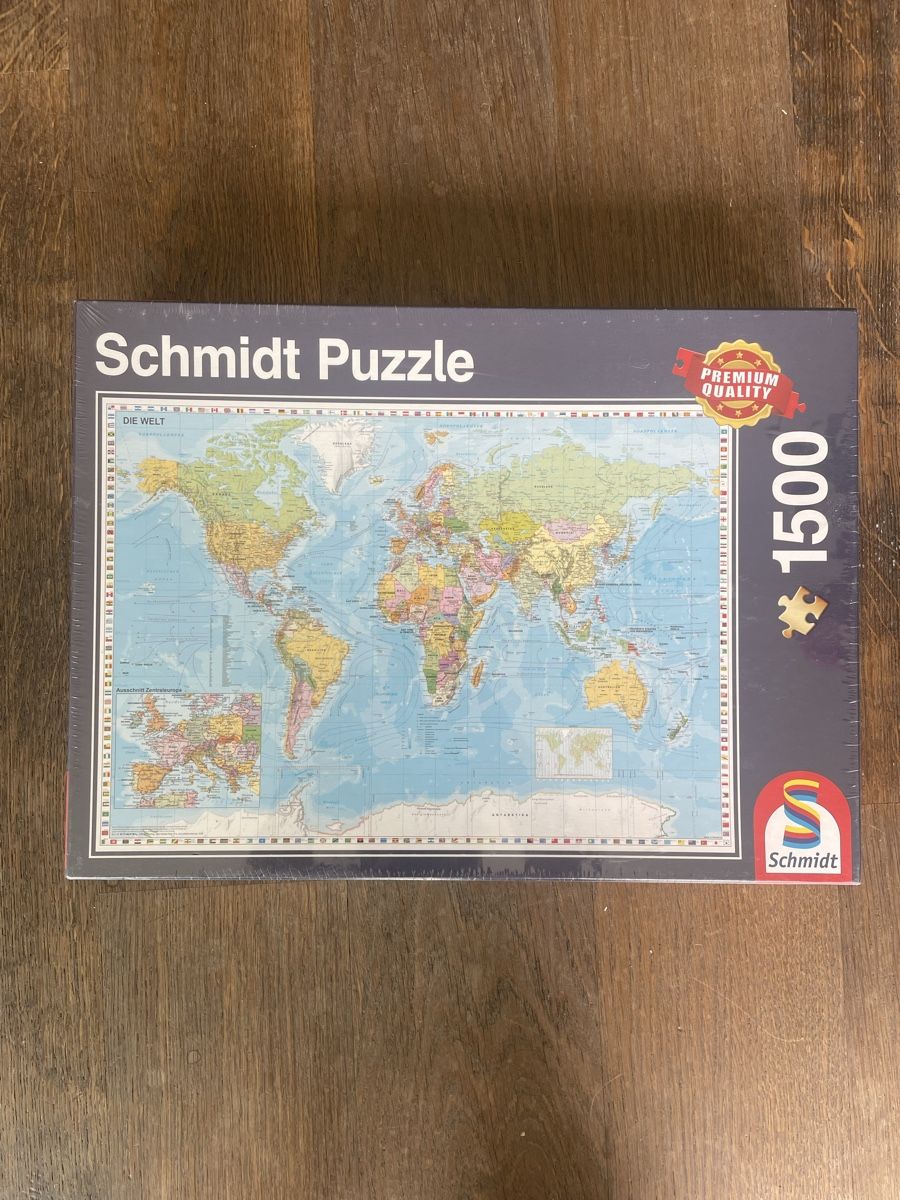 Puzzle: Puzzle Weltkarte Schmidt 1500 – Usato da Aegerten venduto da grisli72