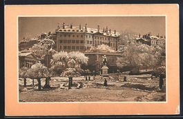 AK Genève, Place Neuve en hiver