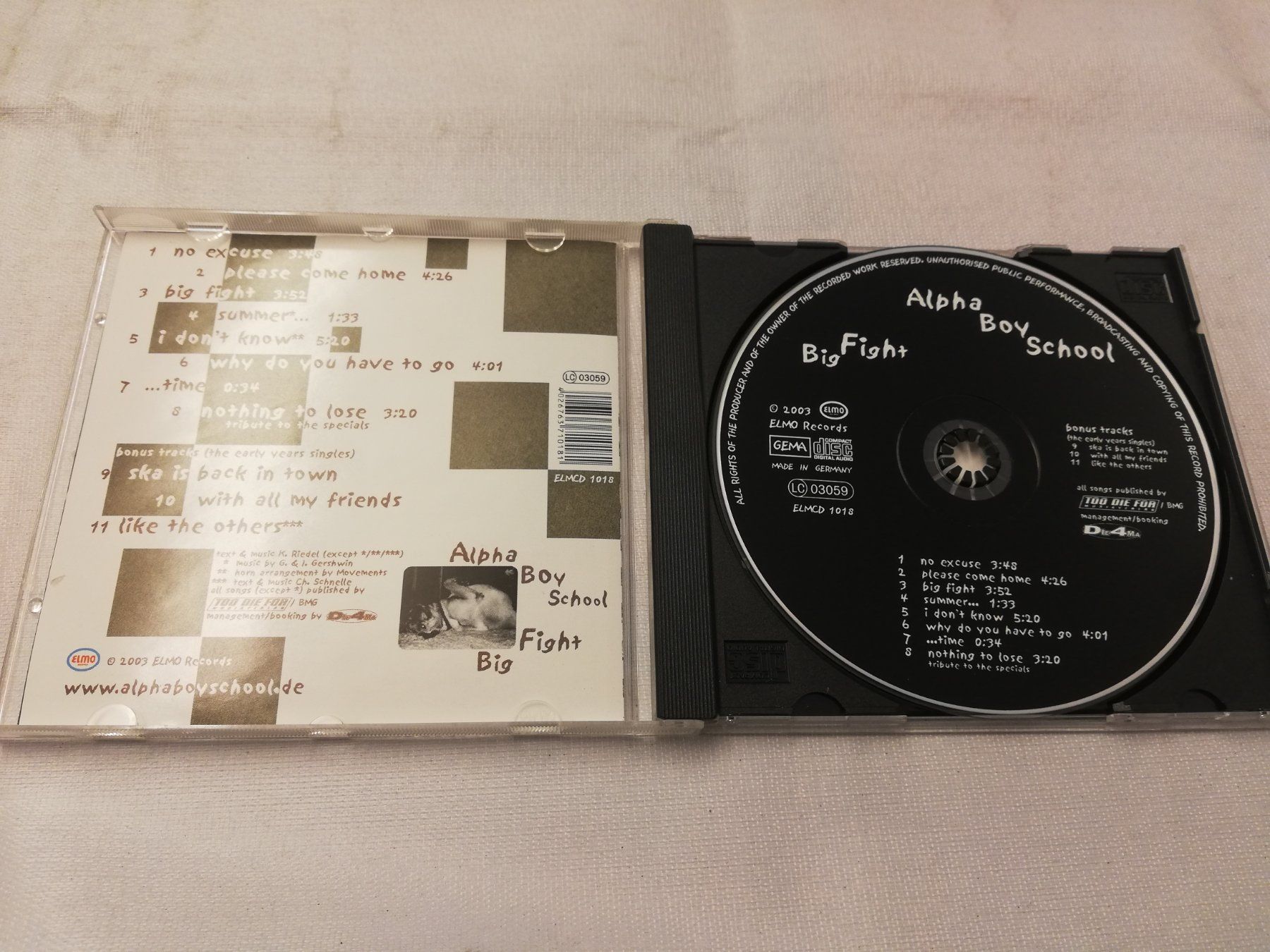 CDs: ALPHA BPY SCHOOL - BIG FIGHT – Gebraucht aus Bern von Vinylsound.ch 2