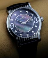 NEU! Elegante Optima Uhr schimmerndes Perlmutt,2J.Garantie