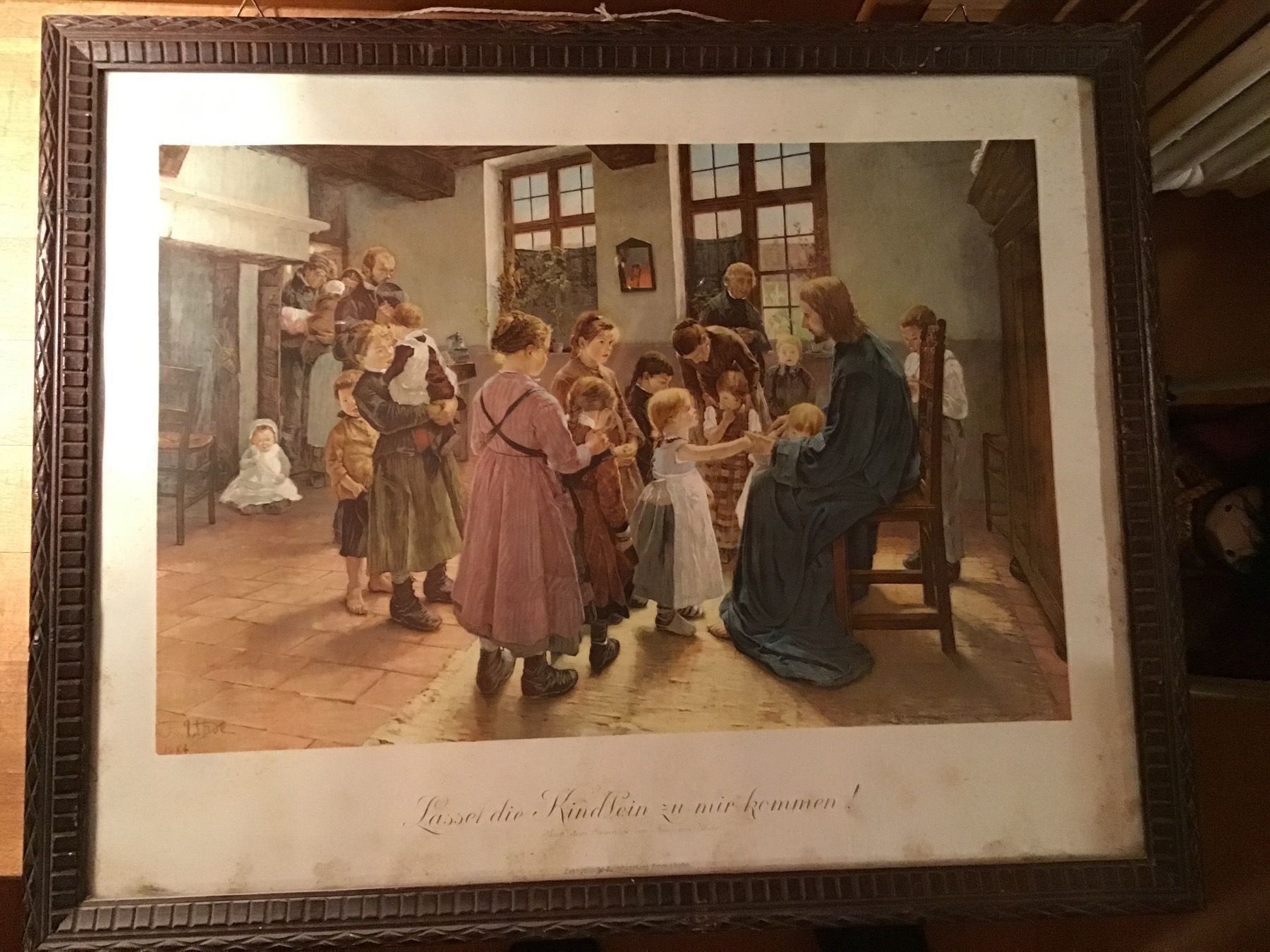Foto & Immagini: Fritz v. Uhde: Jesus-Bild 57x46cm – Usato da Schliern b. Köniz venduto da Corinu59