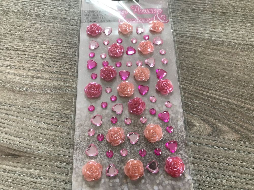 Bodhi2000 Strass-Klebeband – Acryl, Selbstklebend, Rose, 1,8 Cm X 5 M