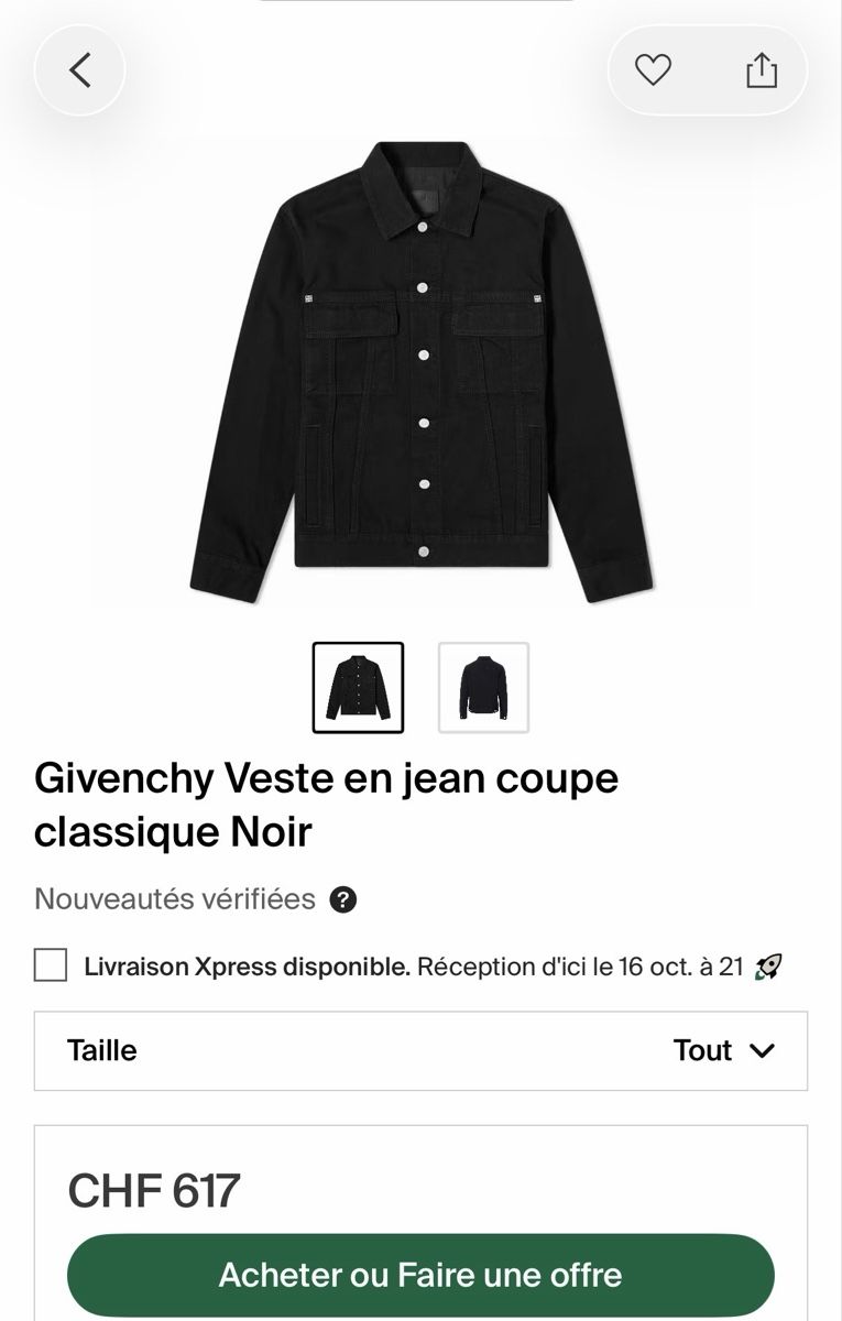 Givenchy Vestes: Veste Givenchy – Neuf (Voir description) à Bulle par gre_v7rv 4