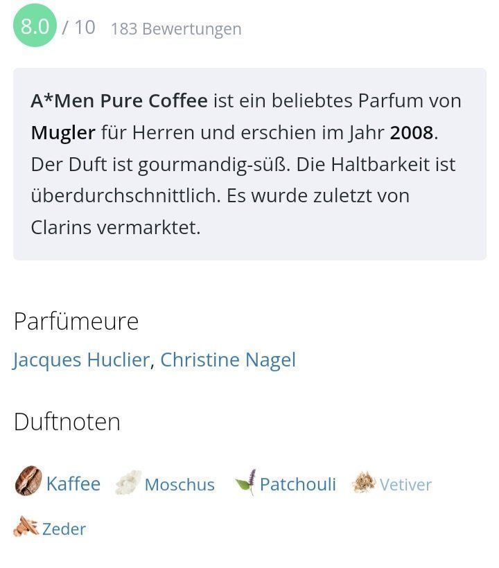 Mugler Parfum & Eau de Toilette: 2 ml MUGLER PURE COFFEE ABFÜLLUNG – Neu (gemäss Beschreibung) aus St. Gallen von CaliSunshine 3
