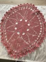 Häckel Tischdecke self made Rund Rosa