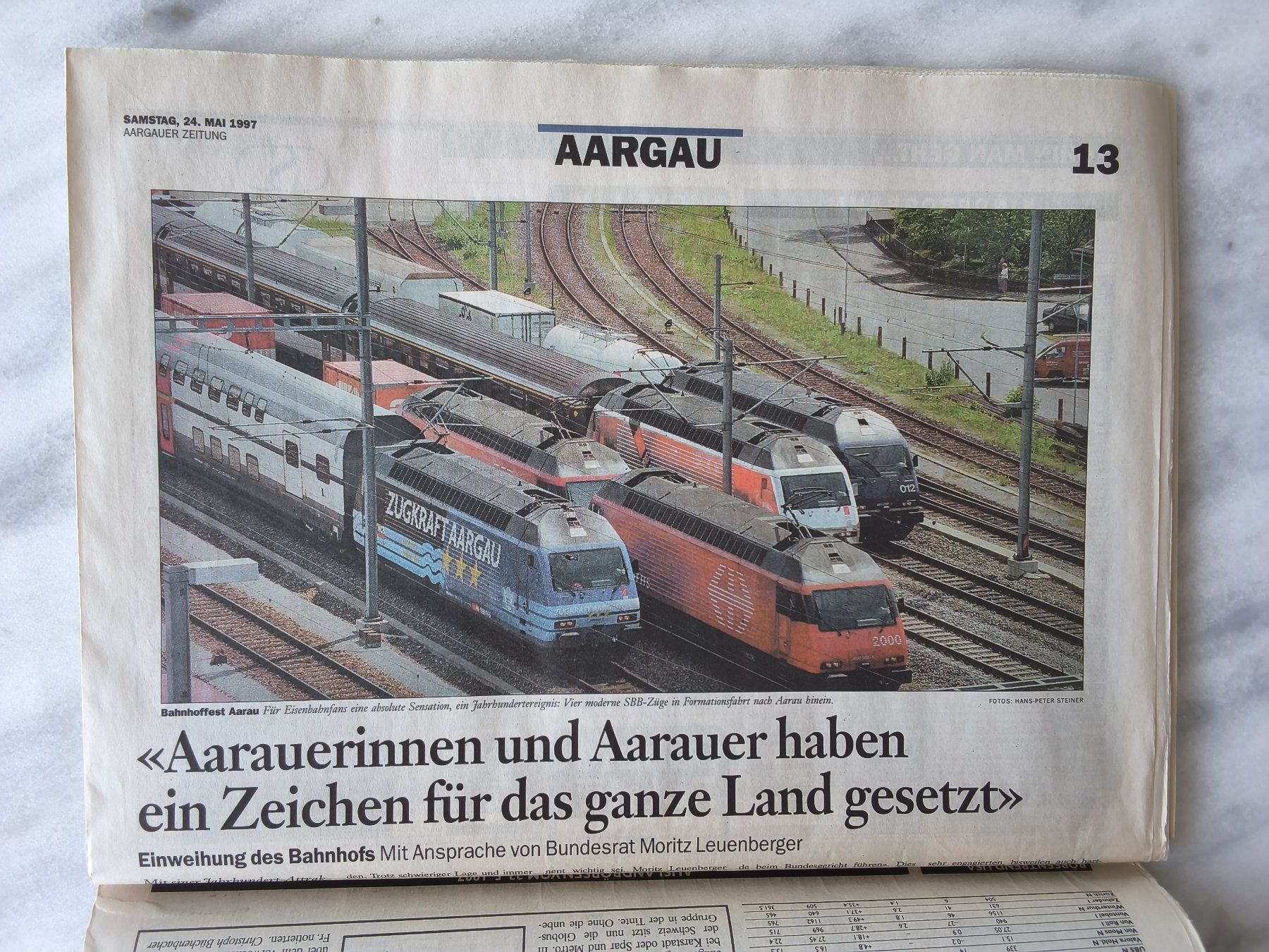 Revues & Magazines: Aargauer Tagblatt Samstag 24. Mai 1997 – D'occasion à Hallau par histoiremerveilleuse 1