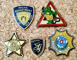 5 Polizei Pins